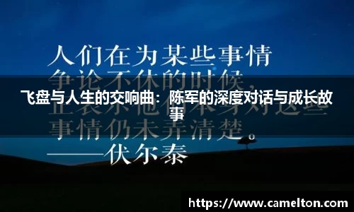 飞盘与人生的交响曲：陈军的深度对话与成长故事