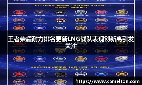 王者荣耀耐力排名更新LNG战队表现创新高引发关注