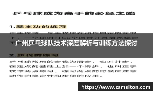 广州乒乓球队技术深度解析与训练方法探讨