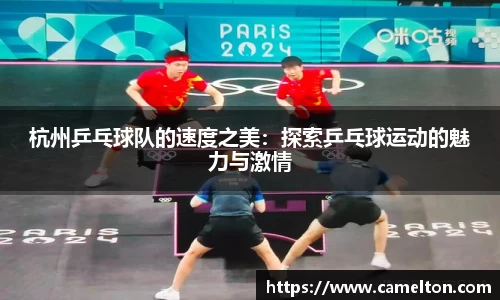 杭州乒乓球队的速度之美：探索乒乓球运动的魅力与激情